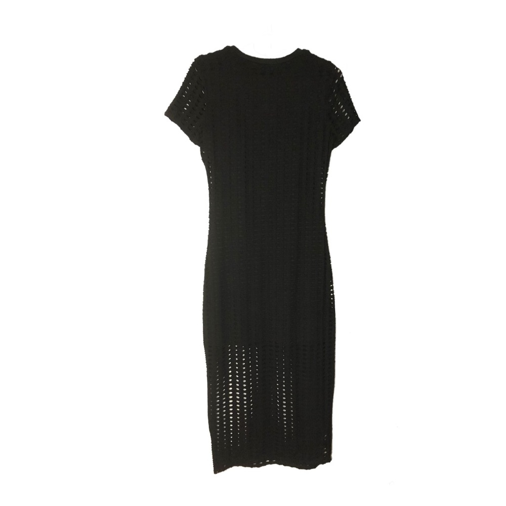 Kendall & Kylie Mesh Cut Out Black Dress
